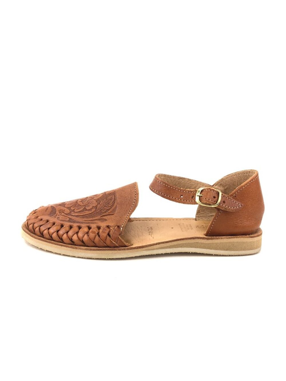 Macarena Collection Brown Leather Sandals MEX 26